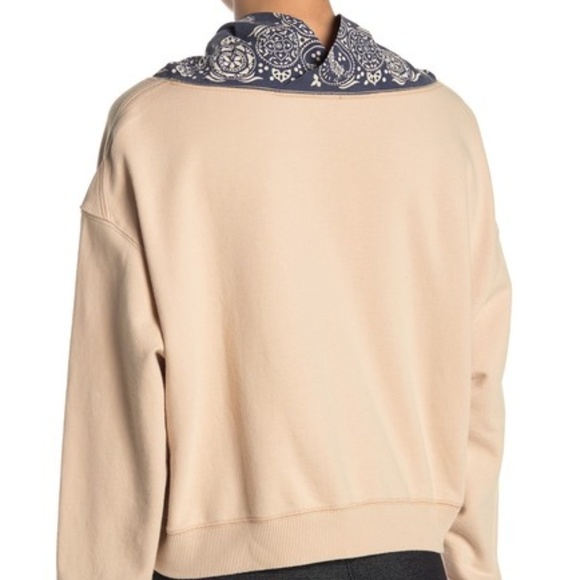 Free People James Sweatshirt New Ivory - Picture 2 of 2